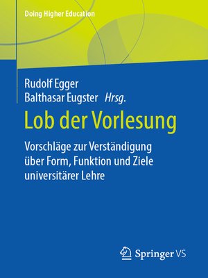 cover image of Lob der Vorlesung